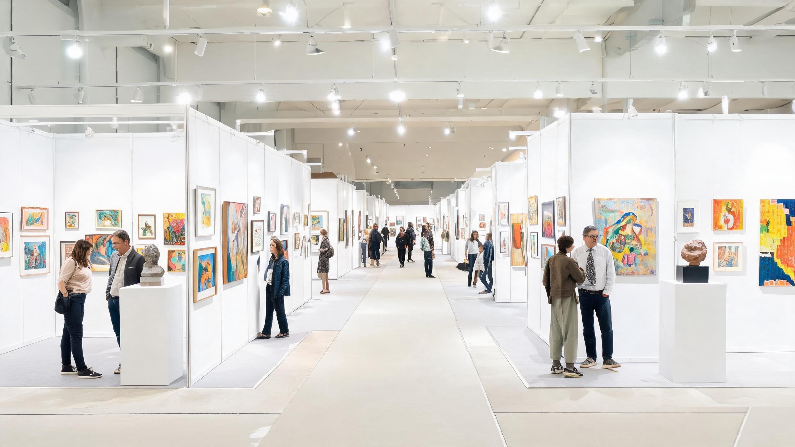 Discovery Art Fair Frankfurt – Einblick in die Ausstellungshalle